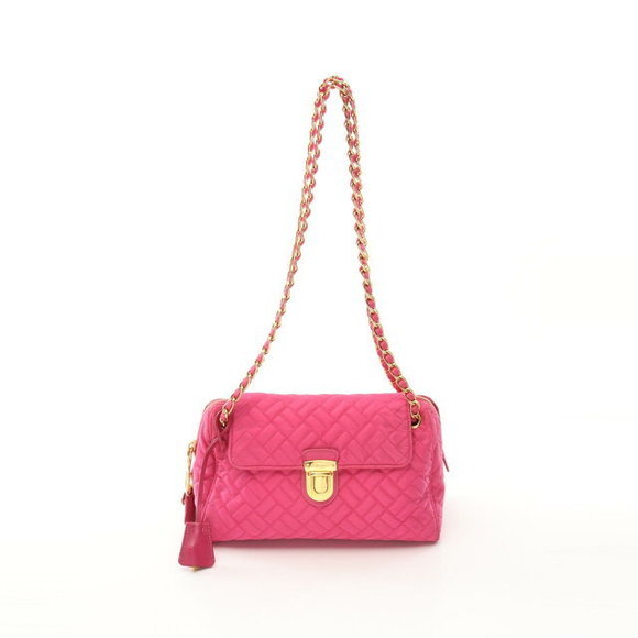 Prada Nylon Shoulder IMPUNTU TESSUTO Leather Saffiano Pink Bag - Picture 1 of 7